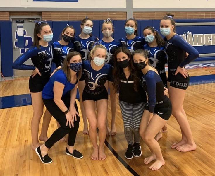 The 2021 Westfield High School gymnastics team placed 2nd in the Union County finals under the coaching of EIS Physical Education teacher Amanda Diaz.