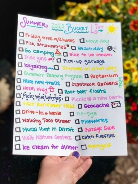 Here is an example of an extensive summer bucket list. 