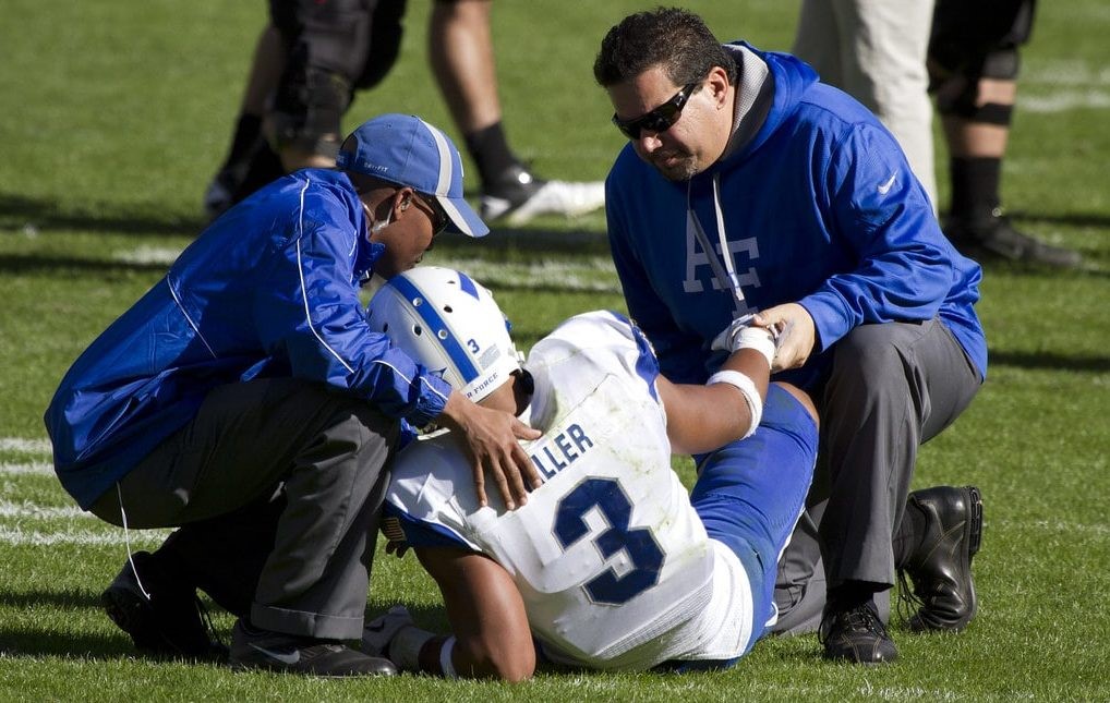 Football is known for it's many injuries caused by tackling and physical contact.