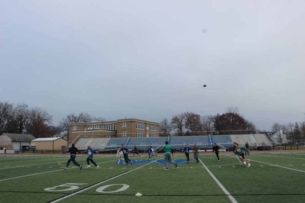 This year's Turkey Bowl where the staff beat the students once again!