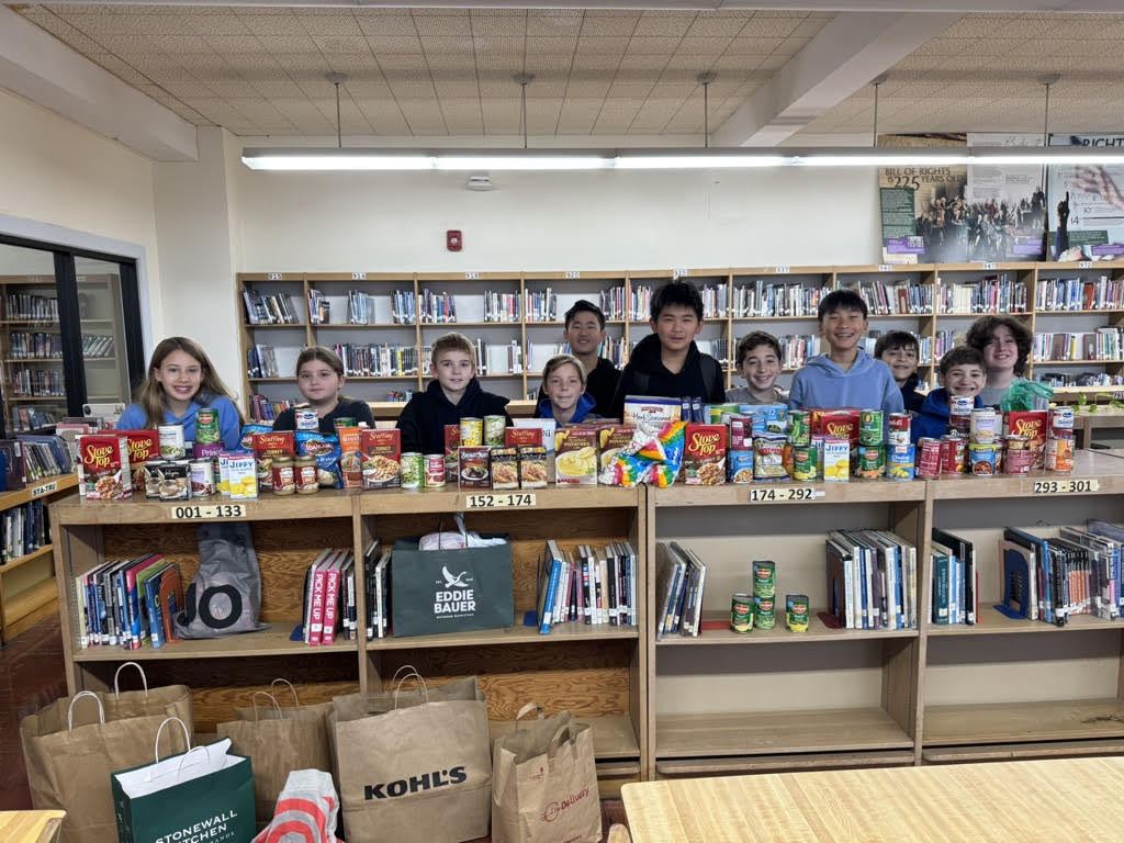 Here are the collected items of the EIS food drive this year. The food was collected by the Student Government Association led by Media Specialist Mr. Andrew Cusumano and History teacher Mrs. Caitlin D'Angelo. 