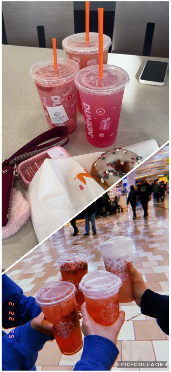 Here's what the popular ' refresher looks like at both Dunkin' and Starbucks. Students and staff at EIS love this tasty beverage. 