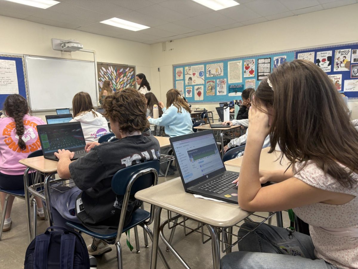 Mrs. Erin Meade's eighth grade journalism class frequently uses technology to produce this news site. Is it ruining creativity? 