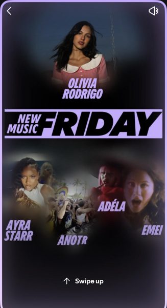 Gabriela Lopez made a Spotify announcement to celebrate new music releases throughout the week