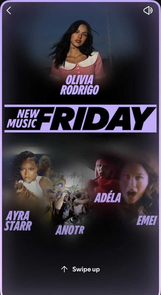 Gabriela Lopez made a Spotify announcement to celebrate new music releases throughout the week
