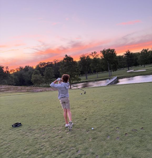 Eighth grader Max Burkey regularly plays golf at Shackamaxon Country Club in Westfield, NJ